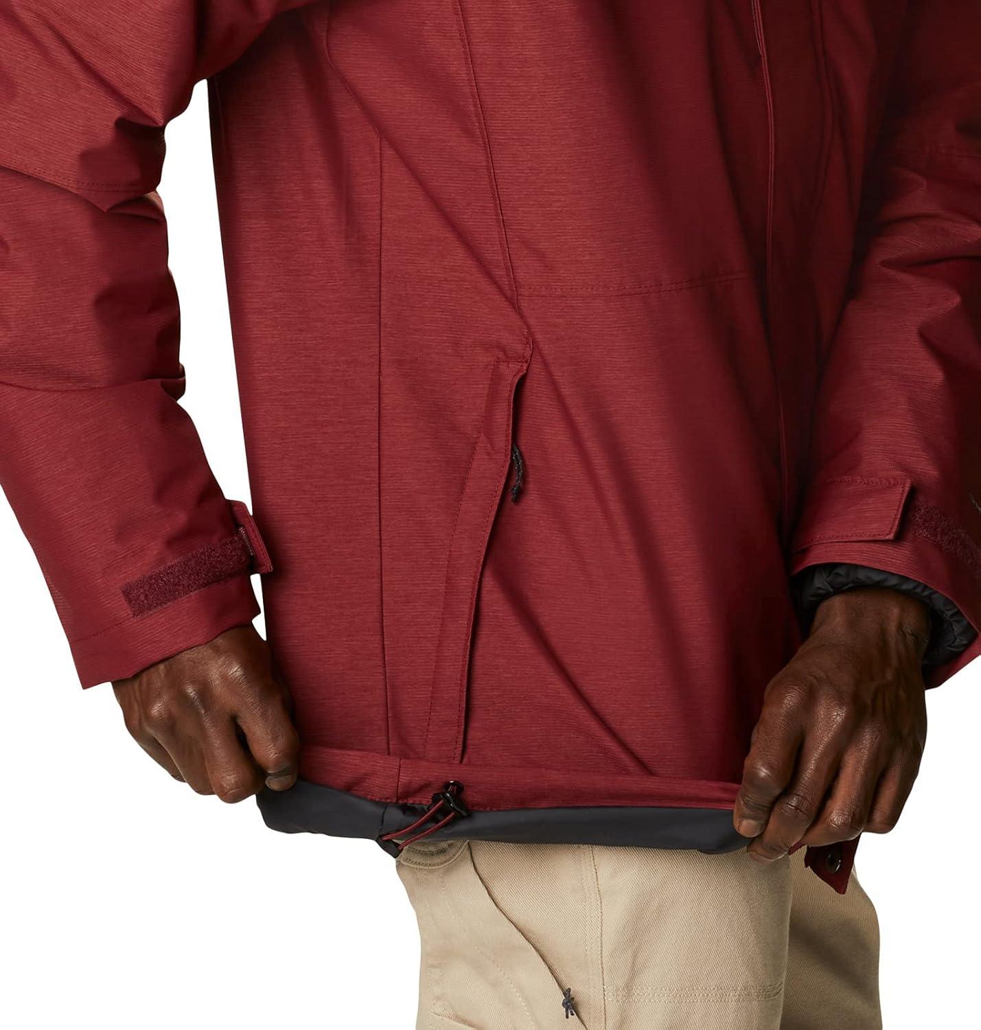 imageColumbia Mens Cloverdale Interchange JacketRed Jasper