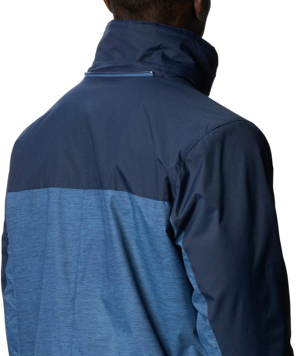 imageColumbia Mens Timberline Triple Interchange Winter JacketNight Tide Jacquard TextureColl Navy