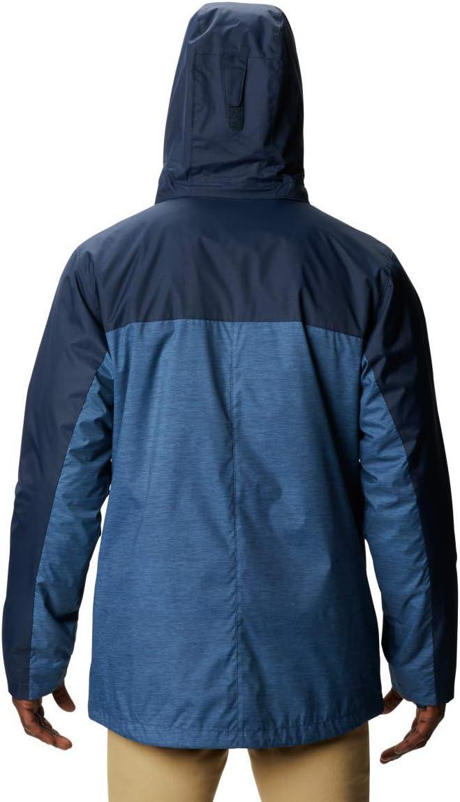 imageColumbia Mens Timberline Triple Interchange Winter JacketNight Tide Jacquard TextureColl Navy