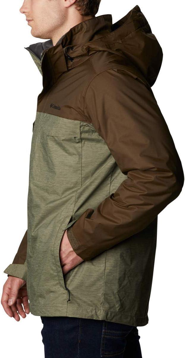 imageColumbia Mens Timberline Triple Interchange Winter JacketStone Green Jacquard TextureOlive Green