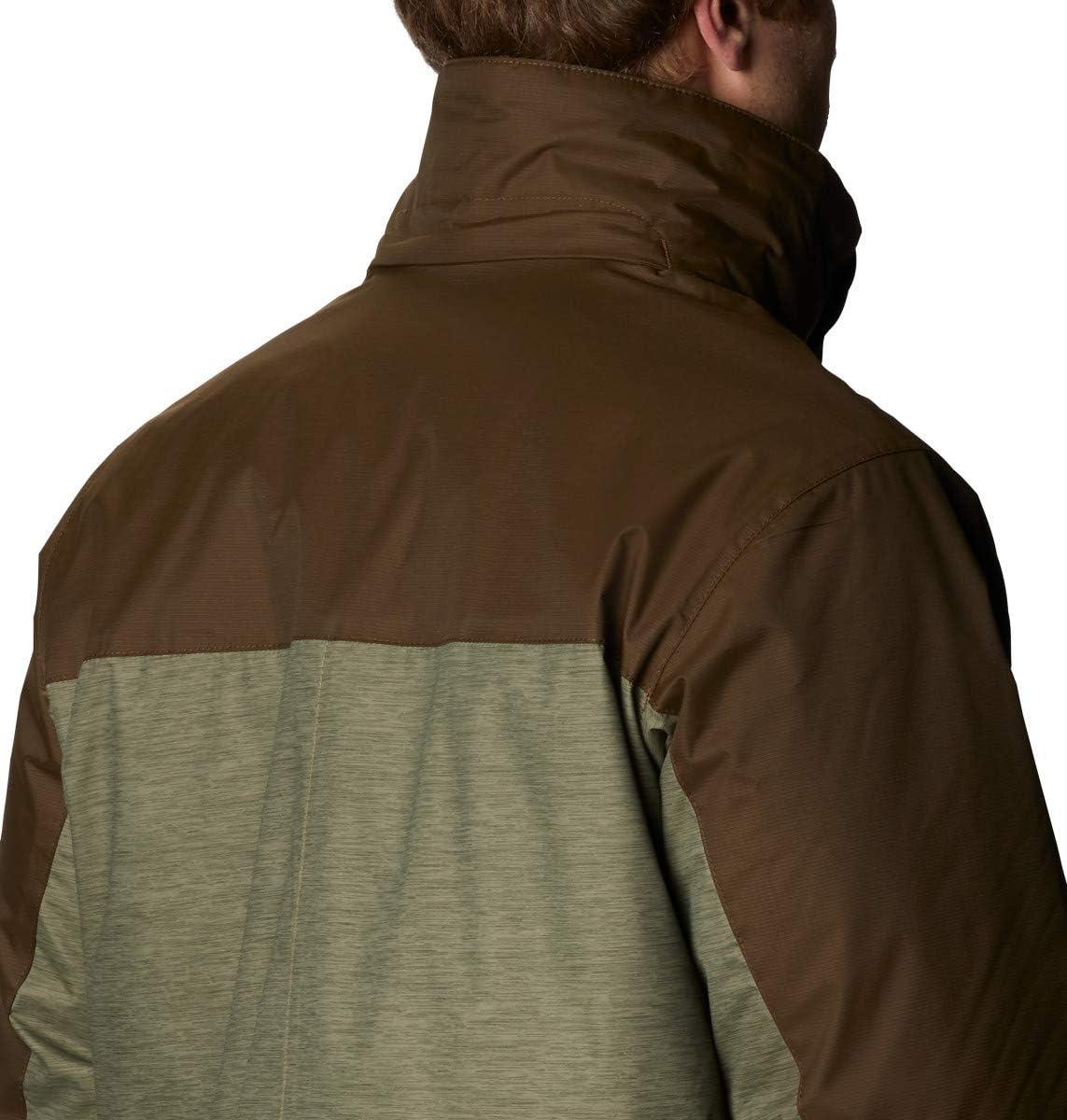imageColumbia Mens Timberline Triple Interchange Winter JacketStone Green Jacquard TextureOlive Green