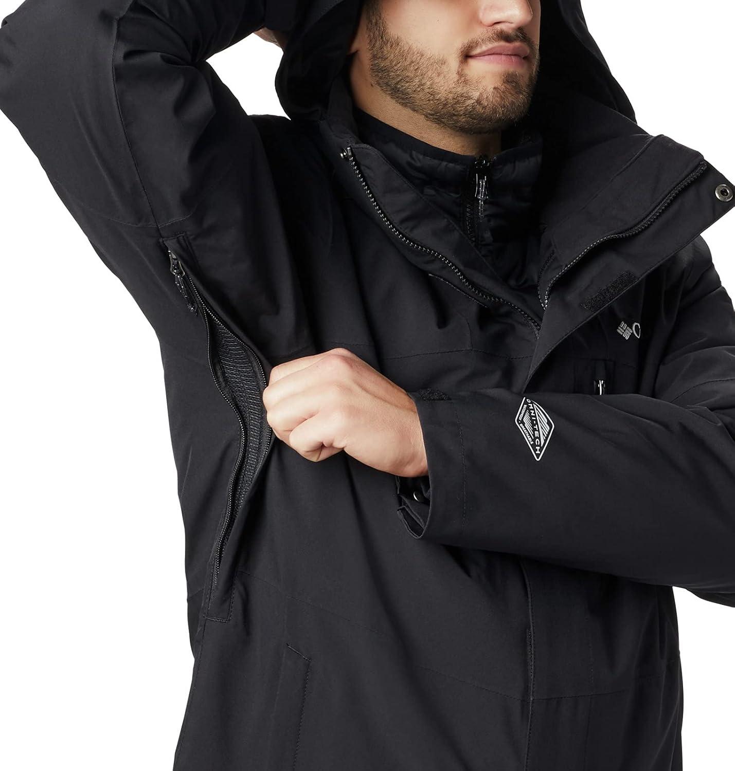 imageColumbia Mens Wild Card Interchange Jacket Thermal Reflective WarmthBlack