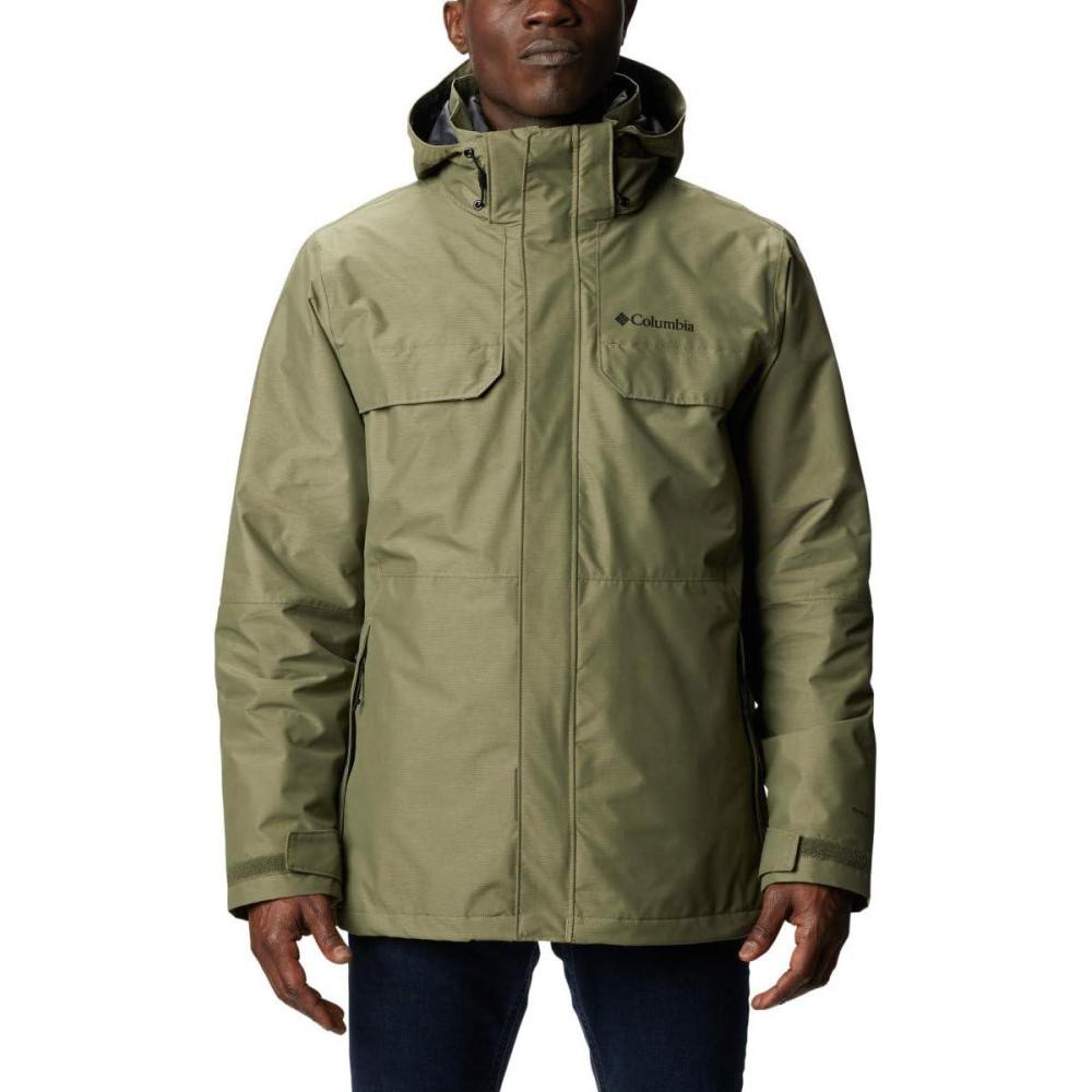 imageColumbia Mens Cloverdale Interchange JacketStone Green