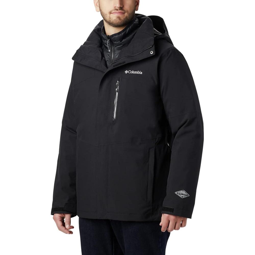 imageColumbia Mens Wild Card Interchange Jacket Thermal Reflective WarmthBlack