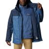Columbia Men’s Timberline Triple Interchange Winter Jacket(Night Tide Jacquard Texture/Coll Navy)