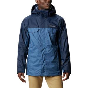 Columbia Men’s Timberline Triple Interchange Winter Jacket(Night Tide Jacquard Texture/Coll Navy)