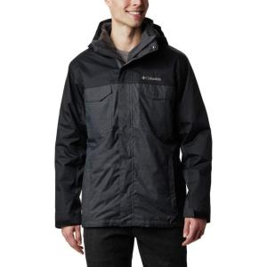 Columbia Men’s Timberline Triple Interchange Winter Jacket(Shark Jacquard Texture/Black)