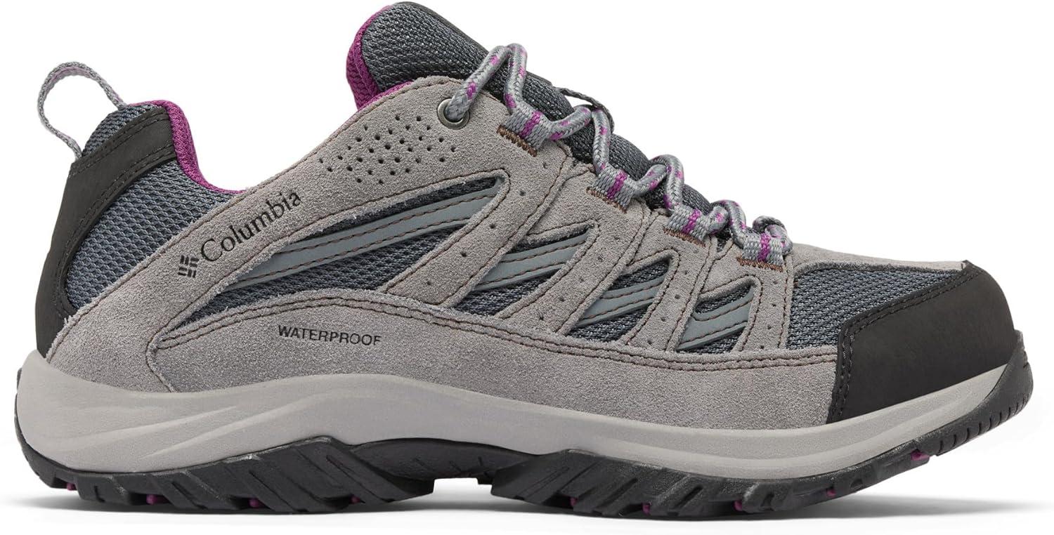 imageColumbia Womens Crestwood Waterproof Hiking ShoesGraphiteWild Iris