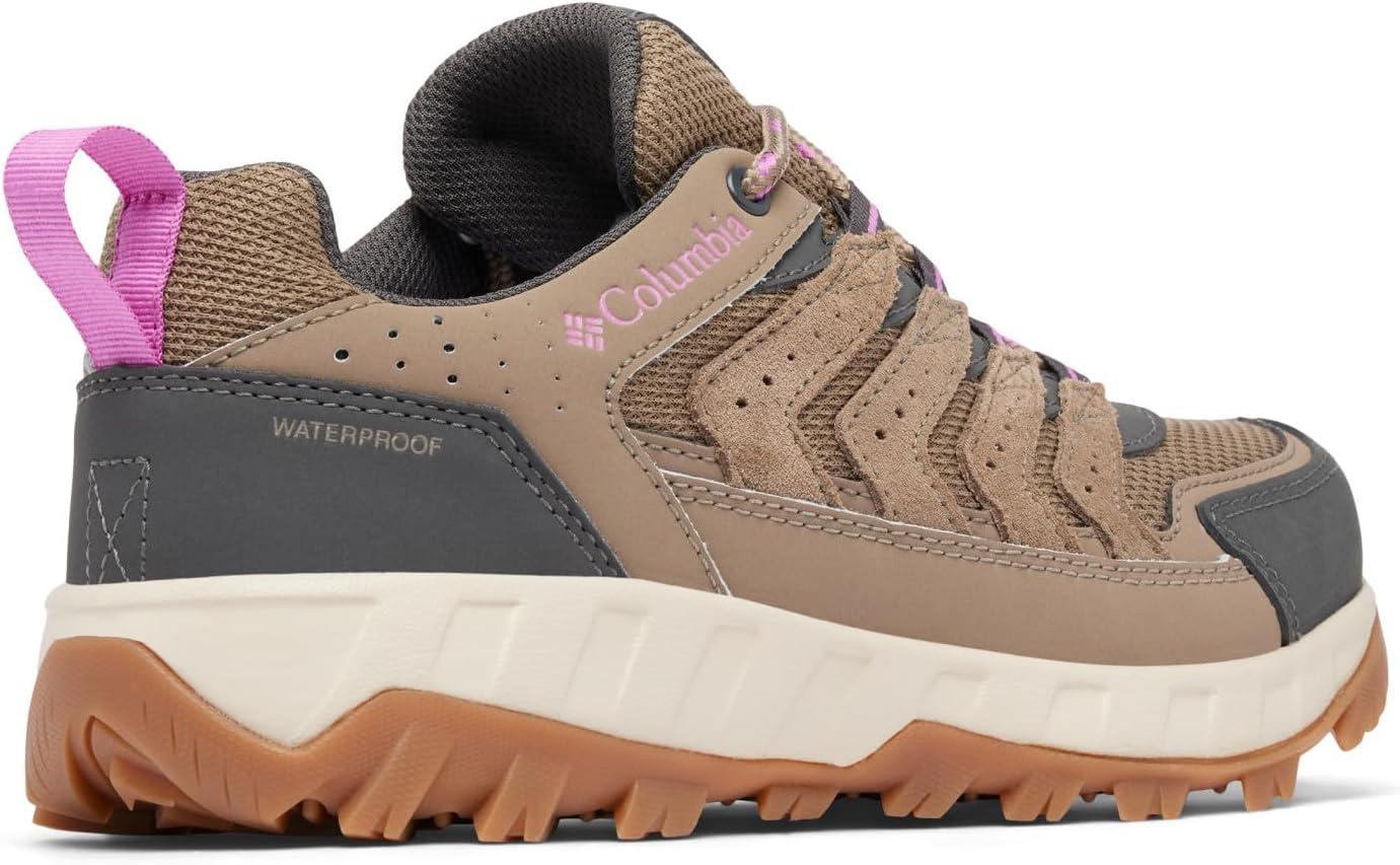 imageColumbia Womens Strata Trail Low Waterproof Brown Hiking ShoeWet SandBerry Patch