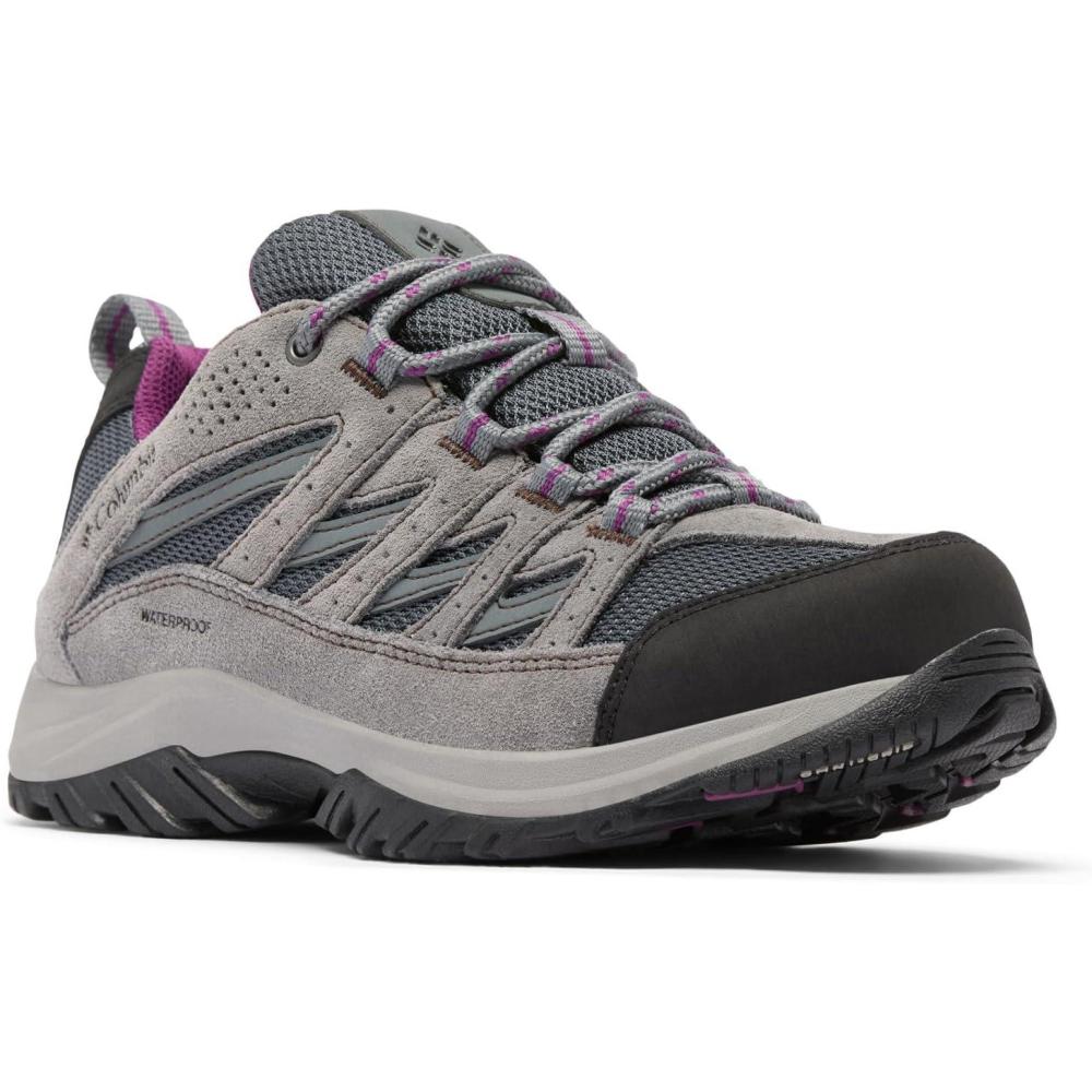 imageColumbia Womens Crestwood Waterproof Hiking ShoesGraphiteWild Iris