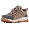 Columbia Women’s Strata Trail Low Waterproof Brown Hiking Shoe(Wet Sand/Berry Patch)