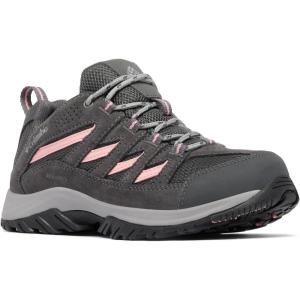 Columbia Women’s Crestwood Waterproof Hiking Shoes(Dark Grey/Salmon Rose)