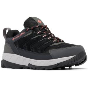 Columbia Women’s Strata Trail Low Waterproof Brown Hiking Shoe(Black/Juicy)