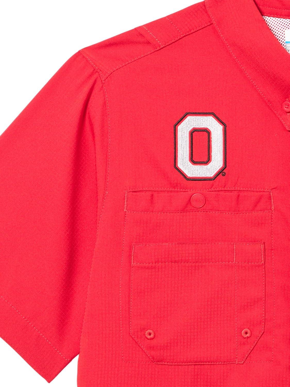 imageColumbia Youth Collegiate Tamiami Short Sleeve ShirtOs Intense Red