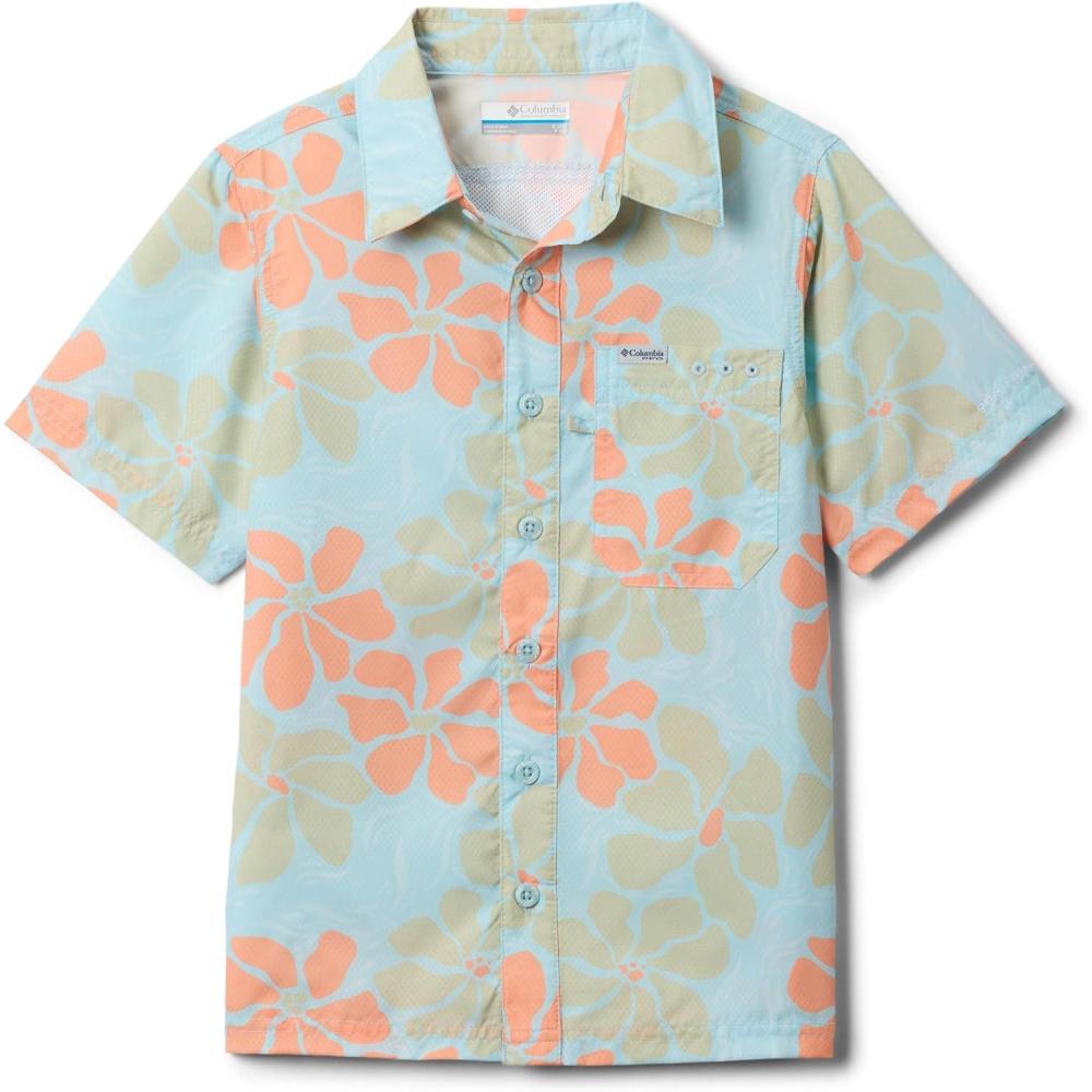 imageColumbia Boys PFG Super Slack Tide Short Sleeve Camp ShirtMarine Light Floated