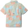 Columbia Boys’ PFG Super Slack Tide Short Sleeve Camp Shirt(Marine Light Floated)