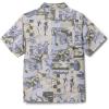 Columbia Boys’ PFG Super Slack Tide Short Sleeve Camp Shirt(Serpentine Saltwaters)