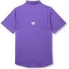 Columbia Youth Collegiate Tamiami Short Sleeve Shirt(Lsu – Vivid Purple)