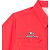 Columbia Youth Collegiate Tamiami Short Sleeve Shirt(Uga – Bright Red)