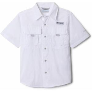 Columbia Boys PFG Bahama II Short Sleeve Shirt(White)