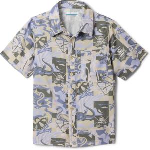 Columbia Boys’ PFG Super Slack Tide Short Sleeve Camp Shirt(Serpentine Saltwaters)