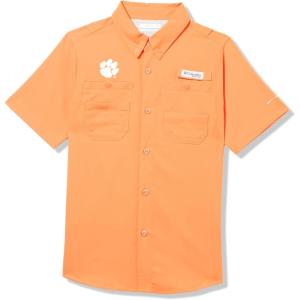 Columbia Youth Collegiate Tamiami Short Sleeve Shirt(Cle – Spark Orange)