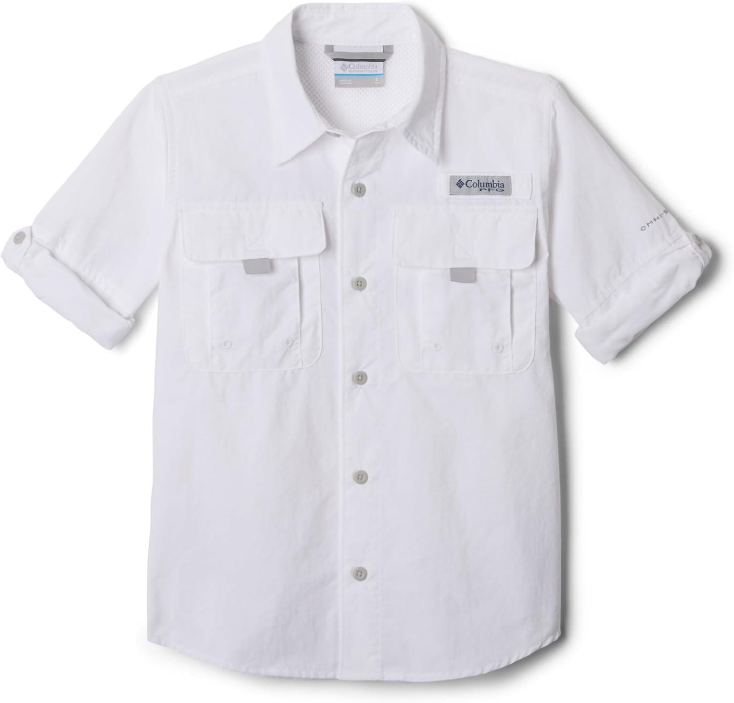 imageColumbia Boys PFG Bahama II Long Sleeve ShirtWhite