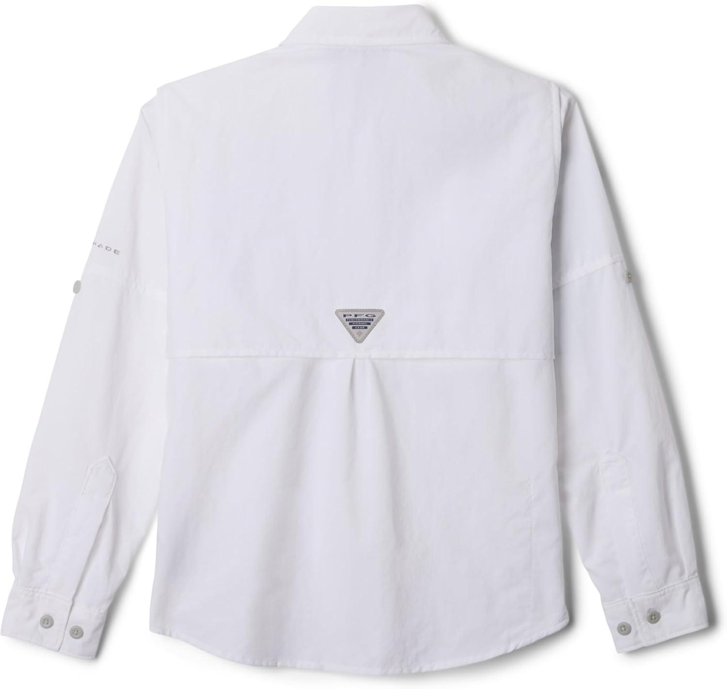 imageColumbia Boys PFG Bahama II Long Sleeve ShirtWhite
