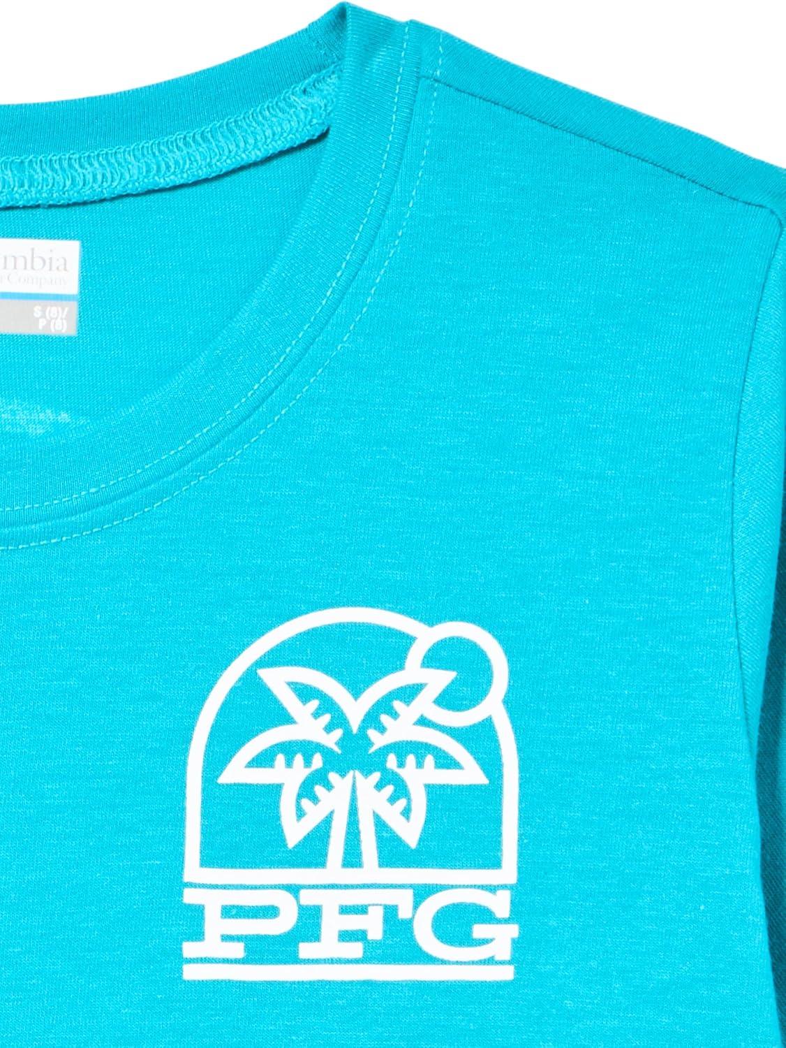 imageColumbia Boys PFG Palm Waves Short Sleeve TeeOcean Teal