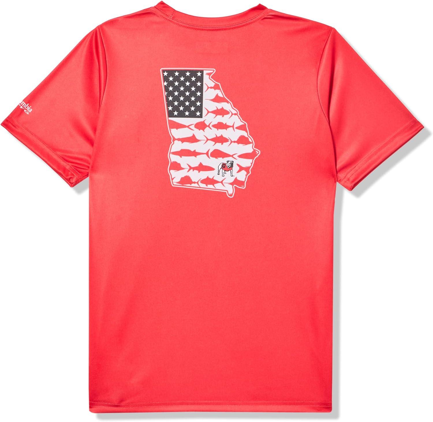 imageColumbia Youth Collegiate Terminal Tackle Short Sleeve ShirtUga Bright Red