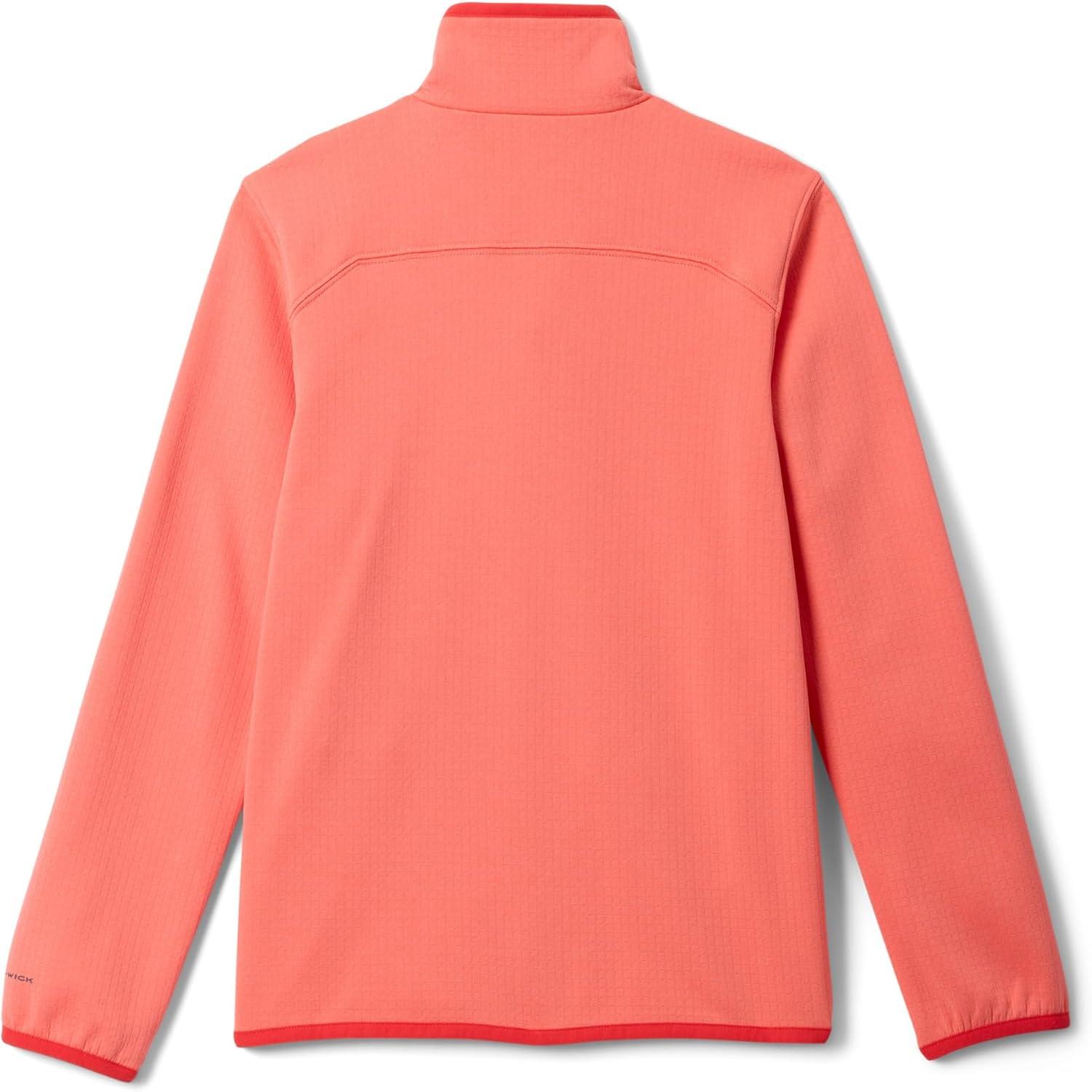 imageColumbia Youth Essential Hike Grid Fleece Full ZipHot Coral