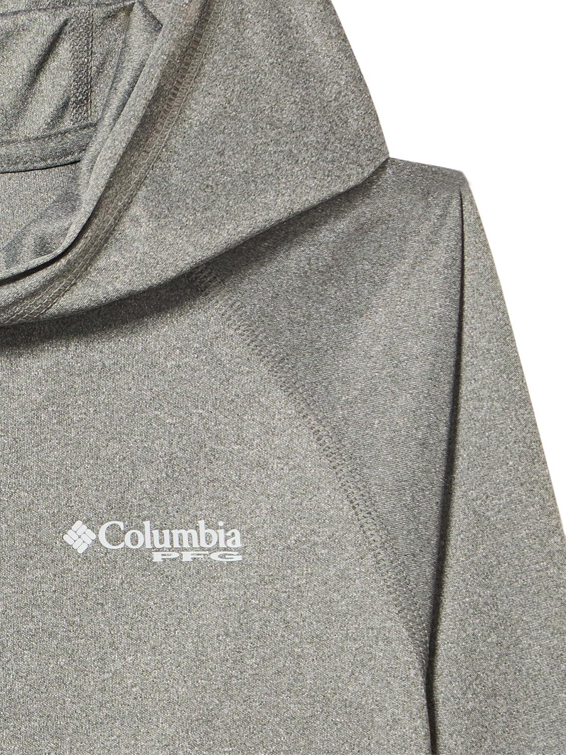 imageColumbia Youth PFG Terminal Tackle Long Sleeve HoodieCharcoal HeatherCool Grey Logo