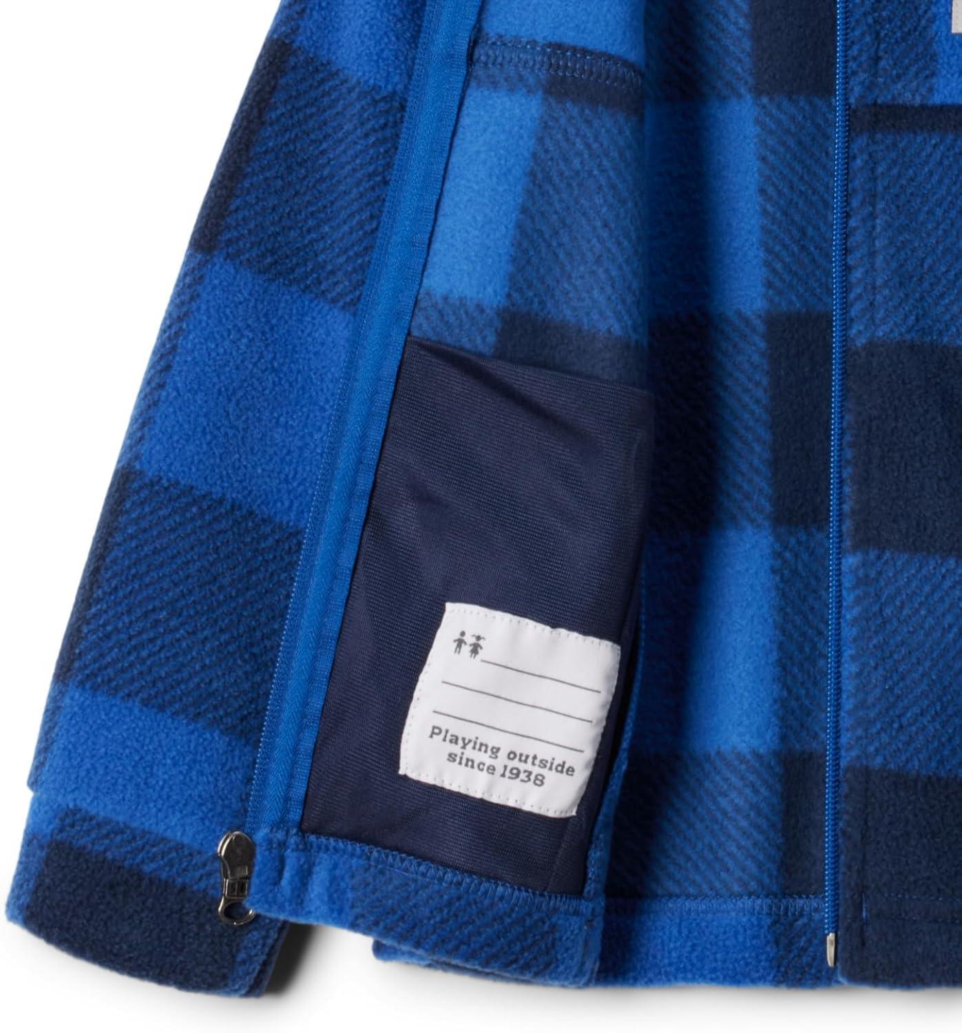 imageColumbia boys Zing Iii Fleece JacketMountain Blue Check