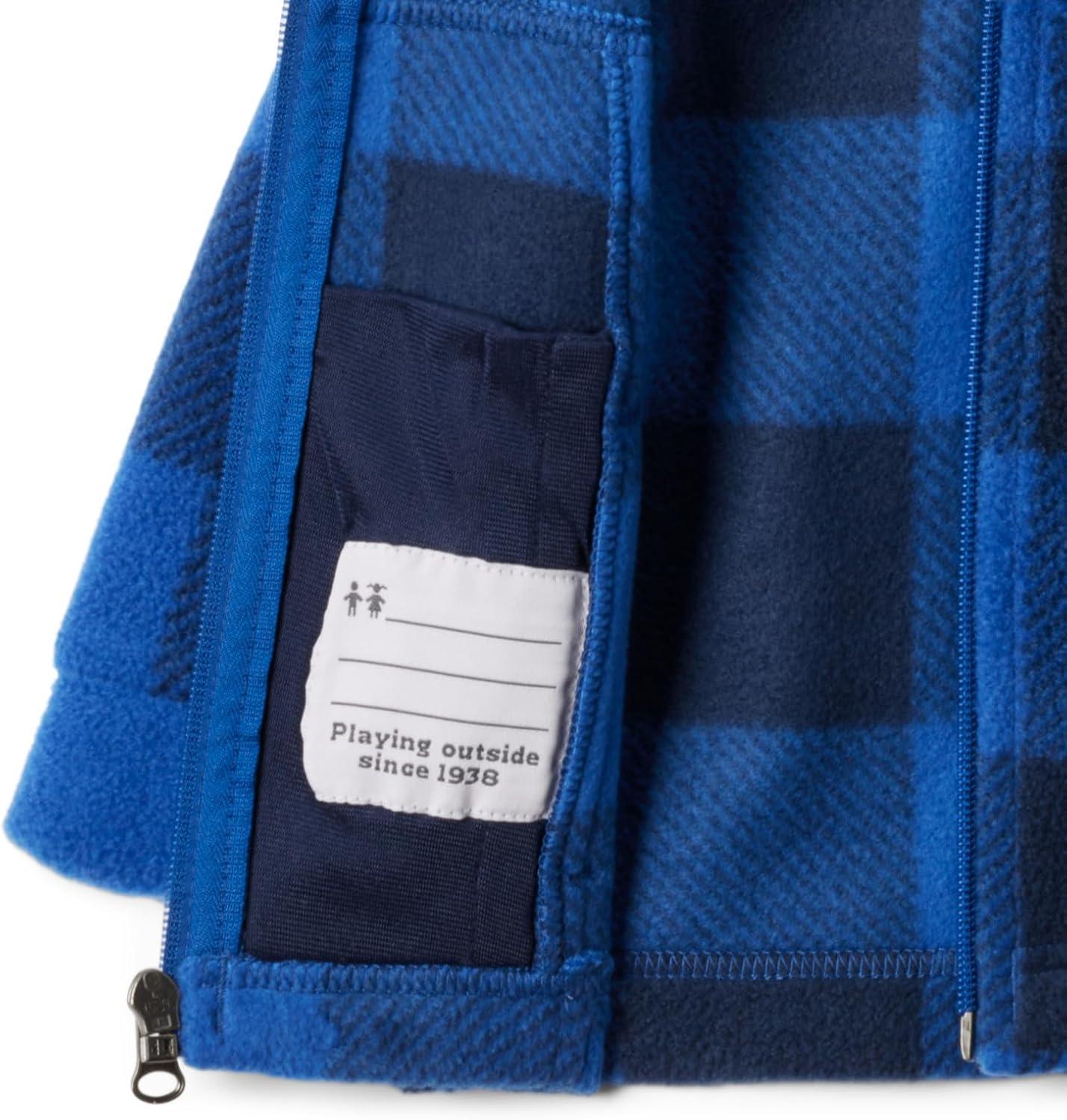 imageColumbia boys Zing Iii Fleece JacketMountain Blue Check