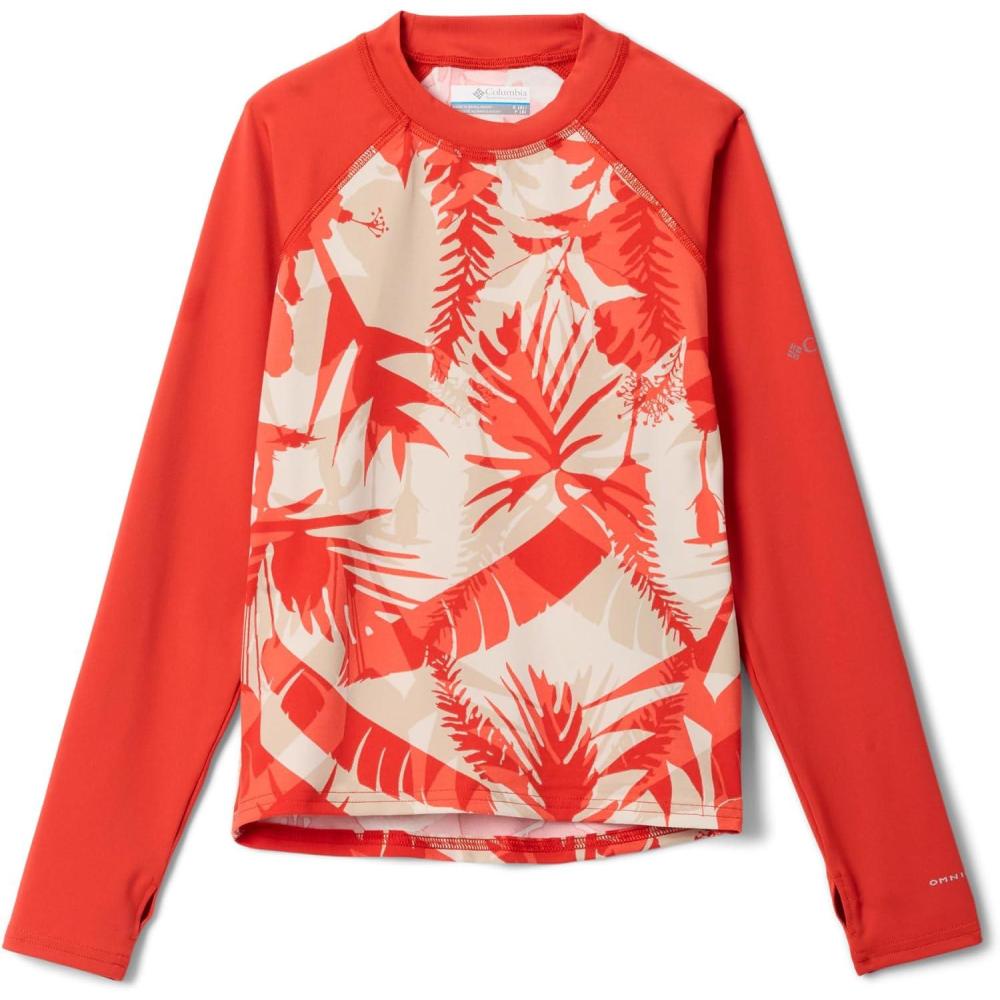 imageColumbia BabyBoys Sandy Shores Printed Long Sleeve SunguardSuper Sonic BotaniflageSuper Sonic