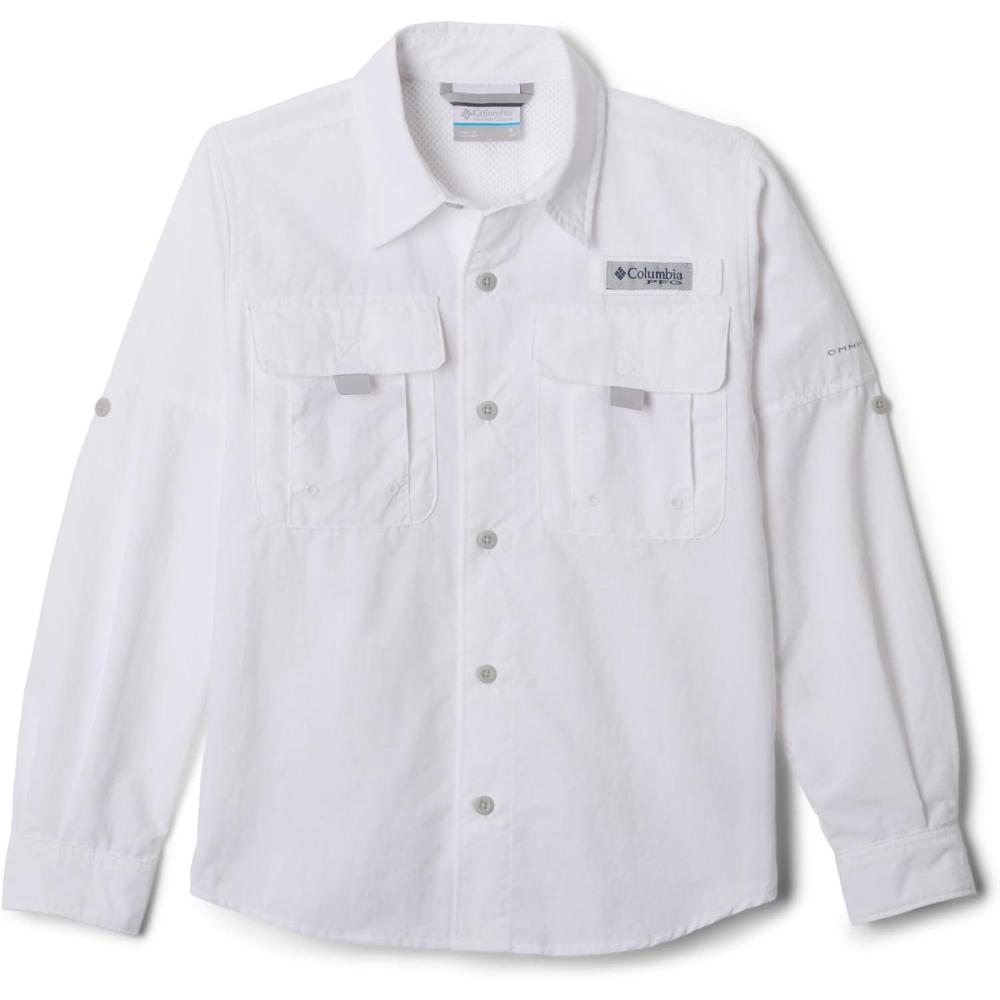 imageColumbia Boys PFG Bahama II Long Sleeve ShirtWhite