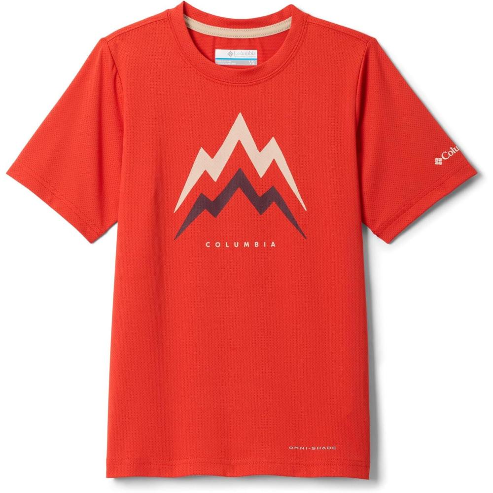 imageColumbia Boys Tech Trail Utility Short Sleeve Graphic CrewSuper SonicEnergetic