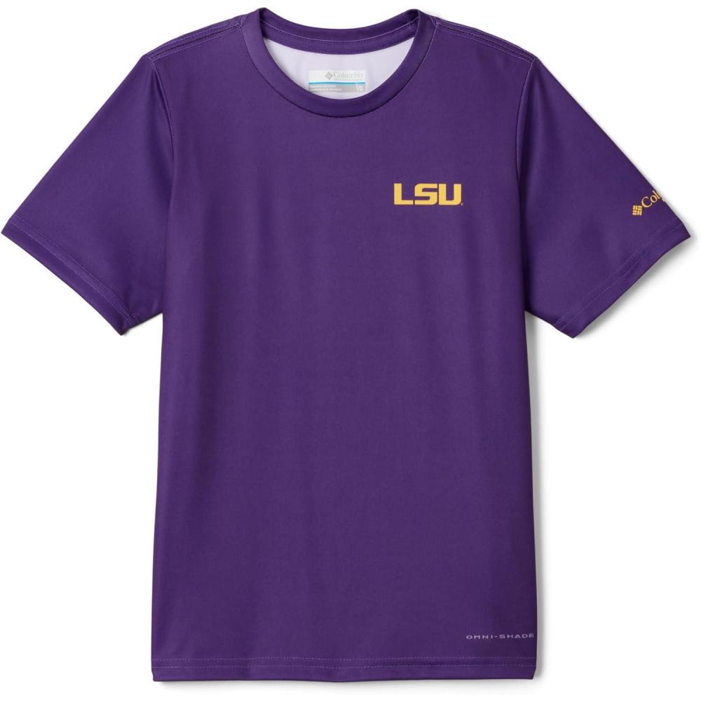 imageColumbia Youth Collegiate Terminal Tackle Short Sleeve ShirtLsu Vivid Purple