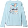Columbia Boys Terminal Tackle PFG Fish Shine Long Sleeve(Marine Light)
