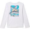 Columbia Boys Terminal Tackle PFG Fish Shine Long Sleeve(White)