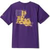 Columbia Youth Collegiate Terminal Tackle Short Sleeve Shirt(Lsu – Vivid Purple)