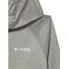 Columbia Youth PFG Terminal Tackle Long Sleeve Hoodie(Charcoal Heather/Cool Grey Logo)