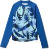 Columbia Baby-Boys Sandy Shores Printed Long Sleeve Sunguard(Mountain Blue Botaniflage/Mountain Blue)