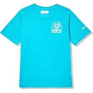 Columbia Boys’ PFG Palm Waves Short Sleeve Tee(Ocean Teal)
