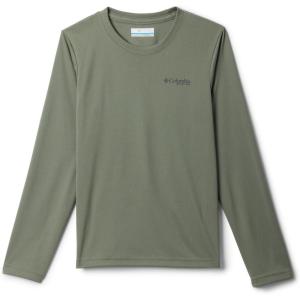 Columbia Boys’ Terminal Tackle PFG Fish Bars Long Sleeve(Cypress Graphic)