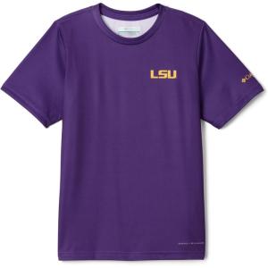 Columbia Youth Collegiate Terminal Tackle Short Sleeve Shirt(Lsu – Vivid Purple)