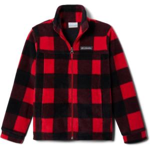 Columbia boys Zing Iii Fleece Jacket(Mountain Red Check)