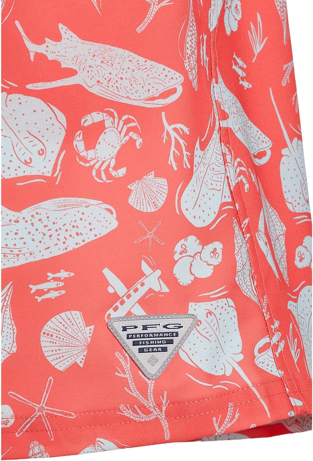 imageColumbia Boys PFG Rambler Printed Water ShortMelonade Undersea