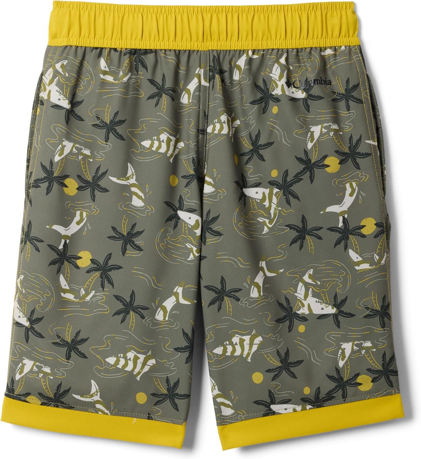 imageColumbia Boys Sandy Shores Printed BoardshortStone Green SharktimeAntique Moss