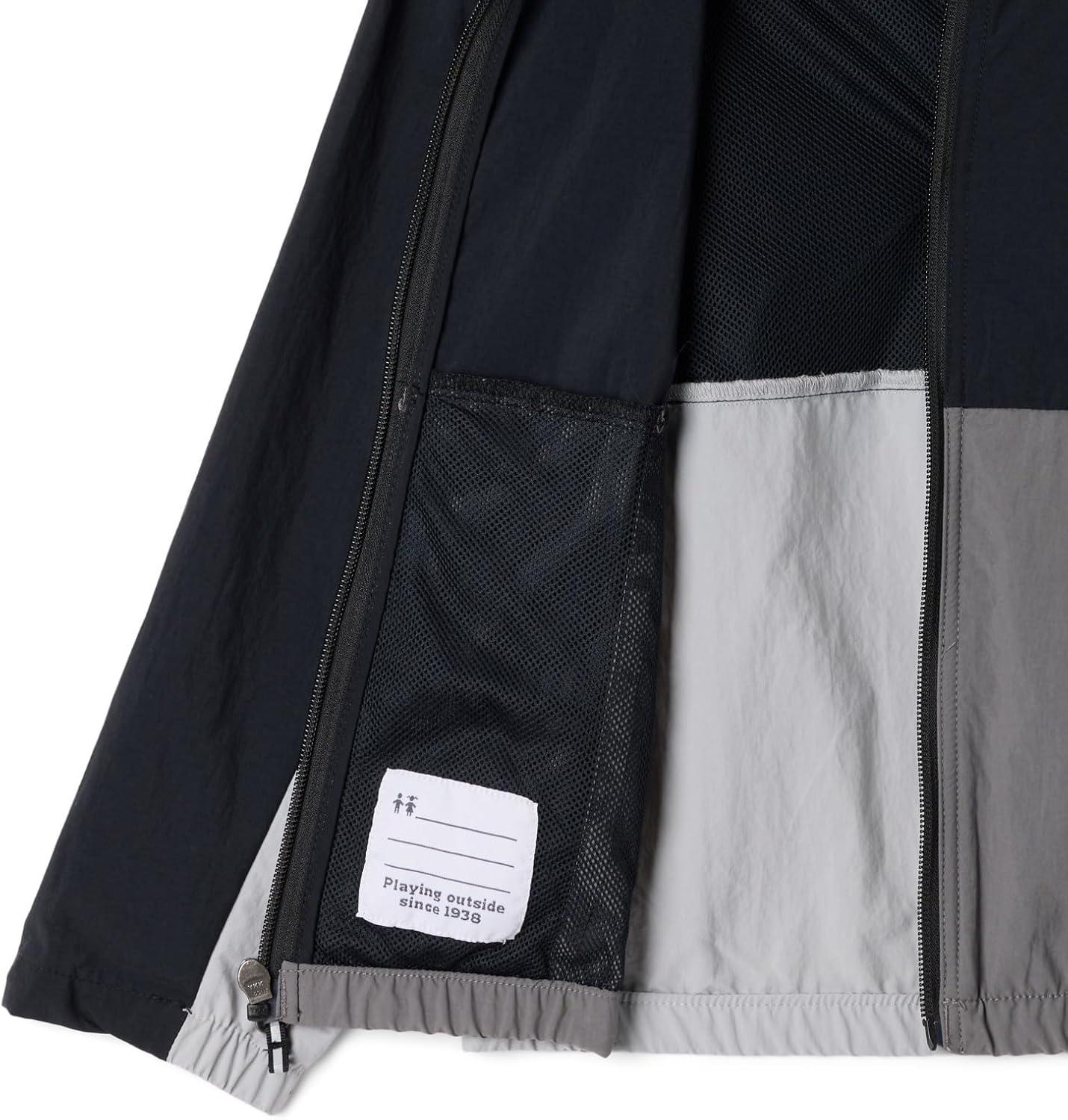 imageColumbia Boys Tabor Trail WindbreakerBlackColumbia GreyCity Grey